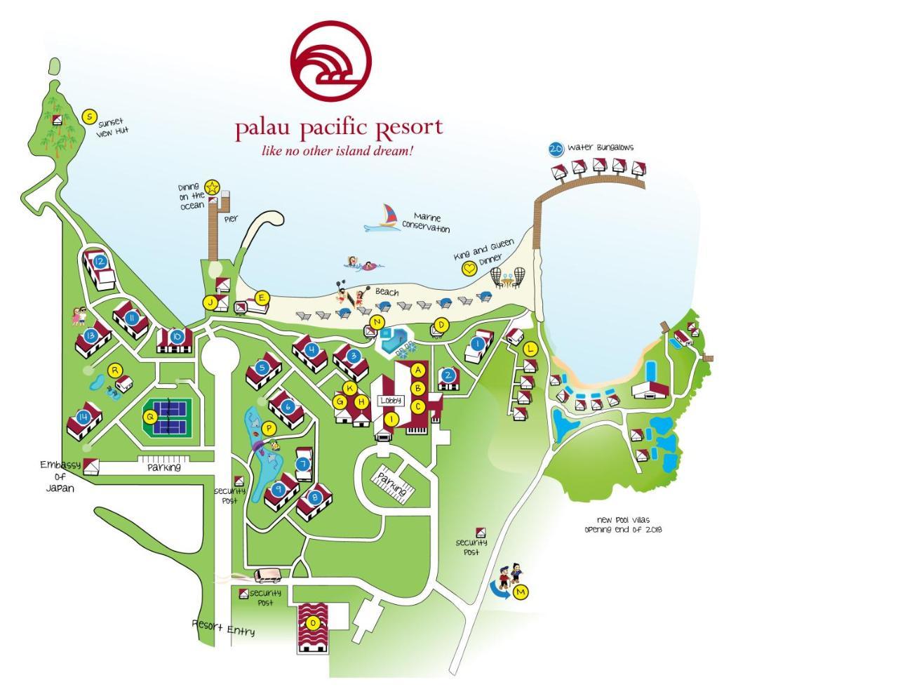 Palau Pacific Resort & The Pristine Villas And Bungalows Koror Exterior foto